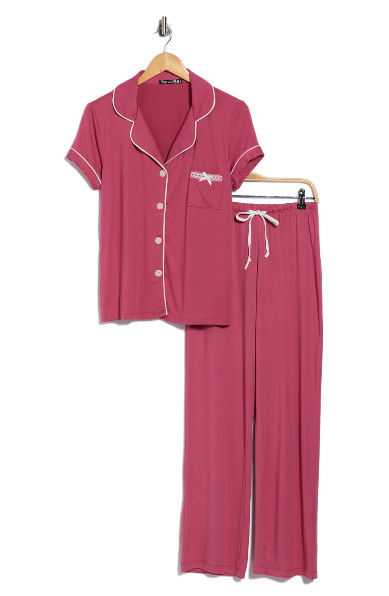 Tart Ginnie Lace Trim Pants Pajamas, Alternate, color, Malaga