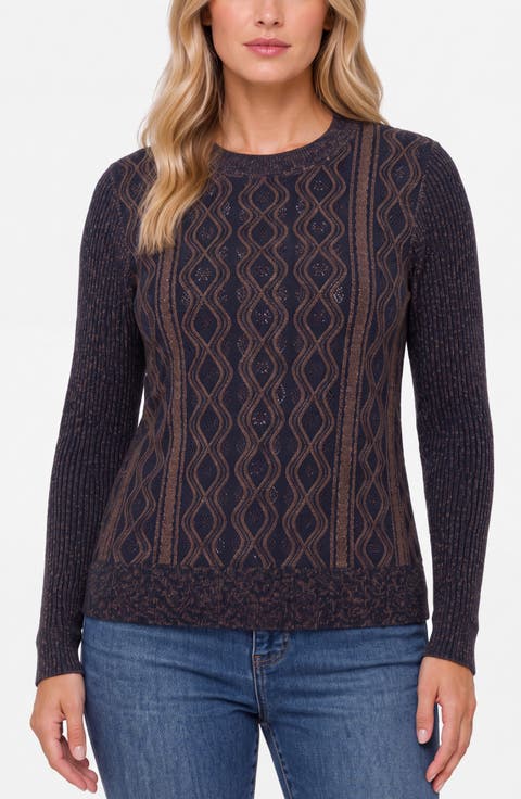 Geometric Crewneck Sweater