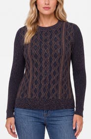 Liverpool Los Angeles Geometric Crewneck Sweater