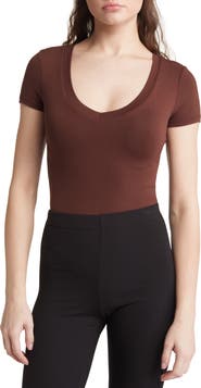 Naked Wardrobe The NW V-Neck Bodysuit