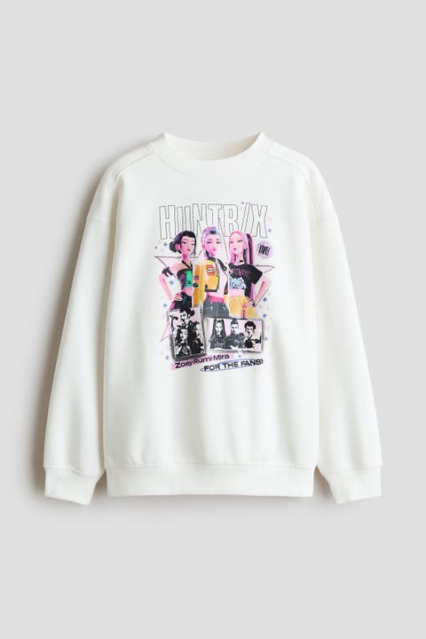 Printed Brushed-Inside Sweatshirt