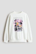 H&M Printed Brushed-Inside Sweatshirt
