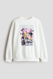 H&M Printed Brushed-Inside Sweatshirt