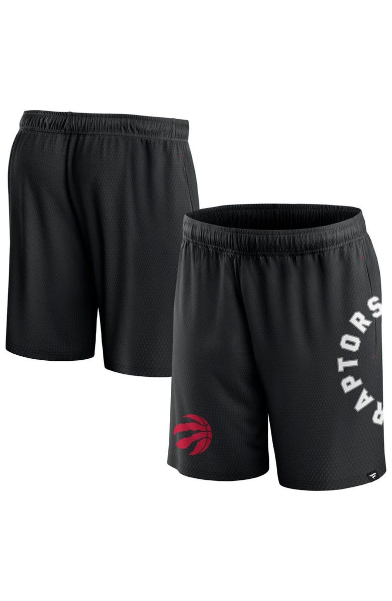 FANATICS Men's Fanatics Branded Black Toronto Raptors Post Up Mesh Shorts, Main, color, Black