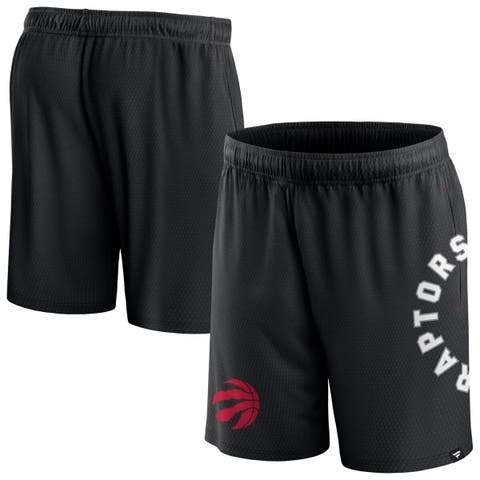 Men's Fanatics Branded Black Toronto Raptors Post Up Mesh Shorts