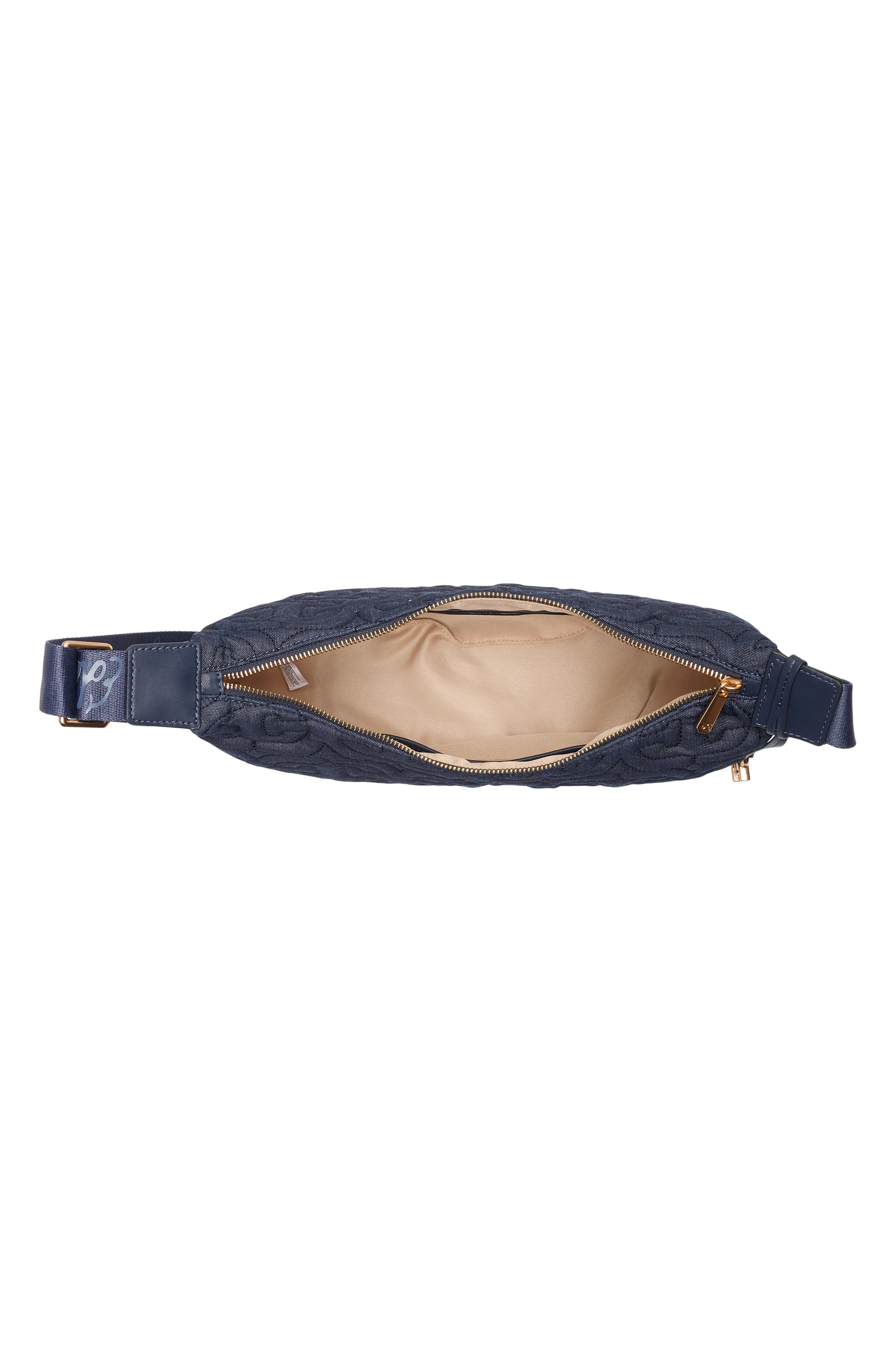 Ethyl Crescent Sling Crossbody Bag, Alternate, color, NAVY