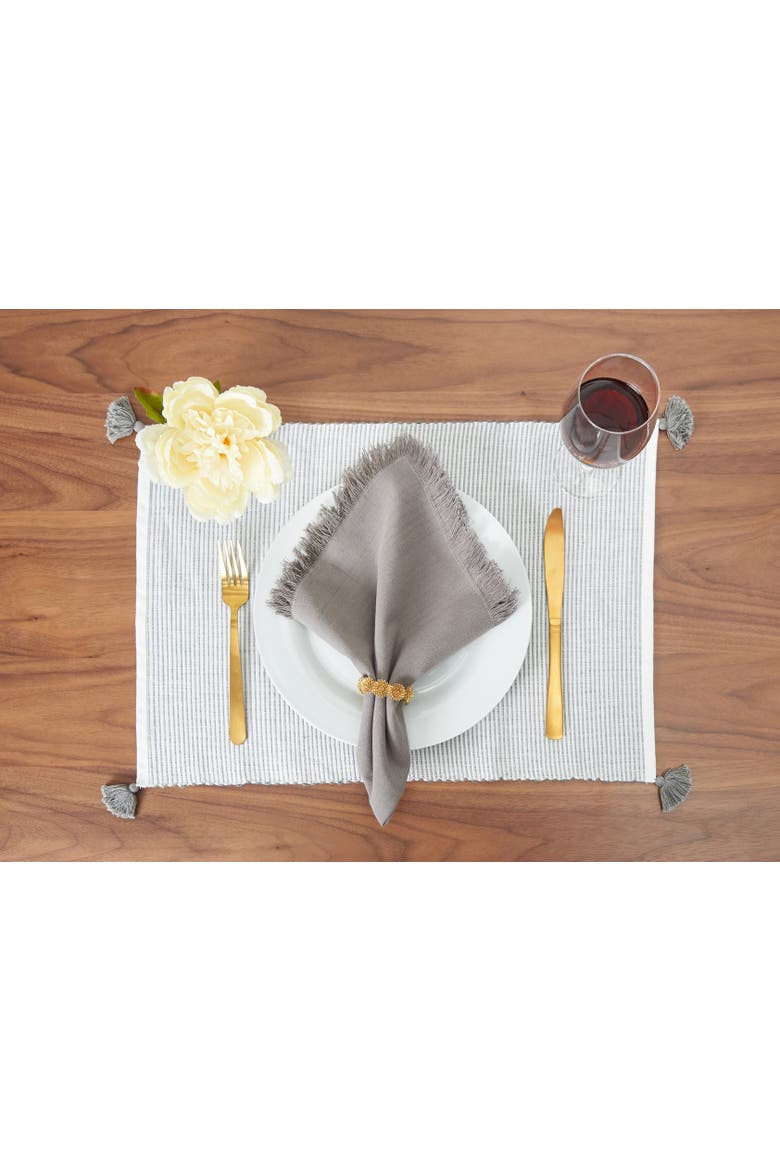 Briella Napkin Collection, Alternate, color, Grey