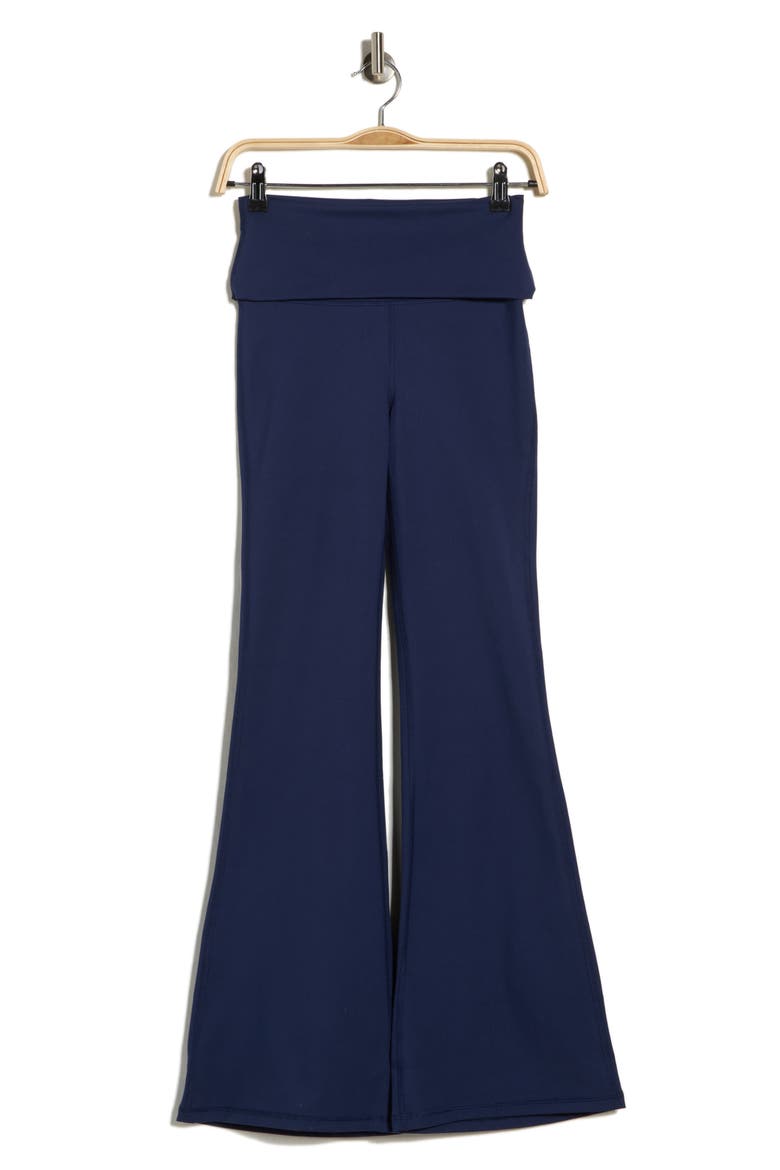 Florence Lux High Waist Flare Leggings, Alternate, color, NAVAL BLUE