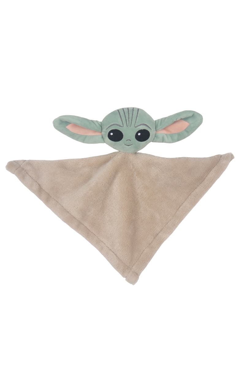 Lambs & Ivy Star Wars Cozy Friends Baby Yoda/Grogu Lovey & Door Pillow Gift Set, Alternate, color, 