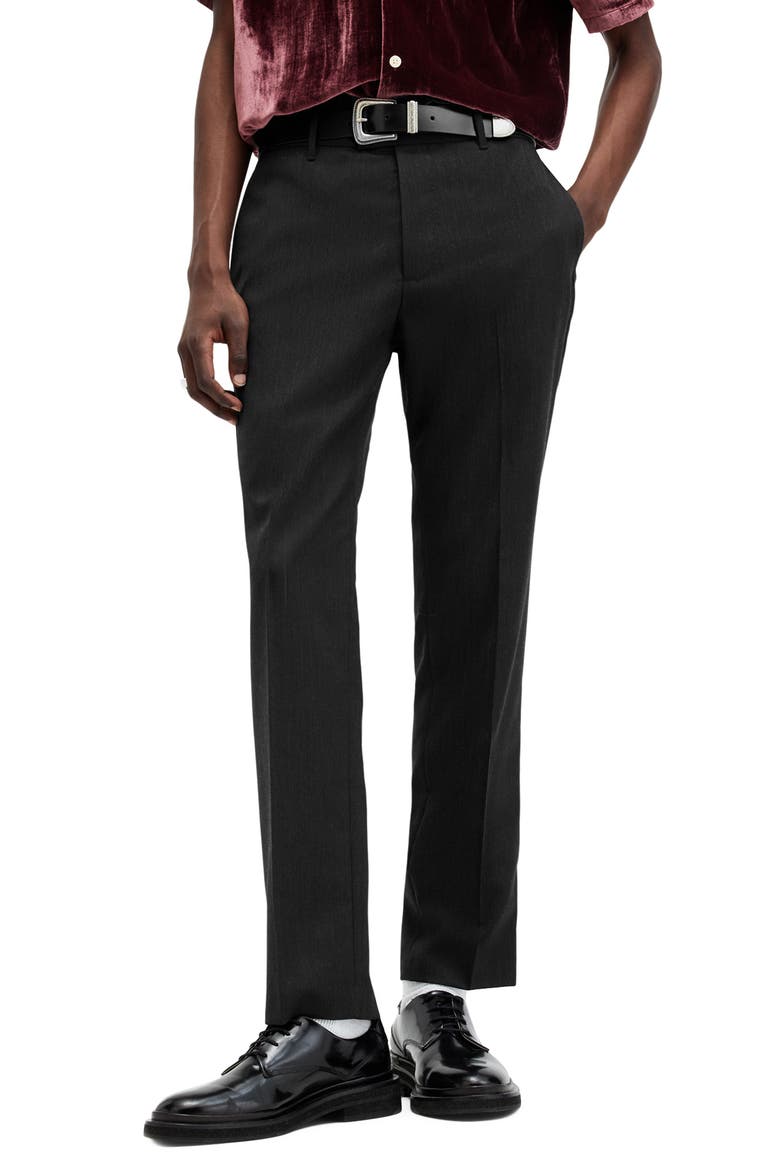 Blackwater Wool Blend Dress Pants, Main, color, CHARCOAL GREY