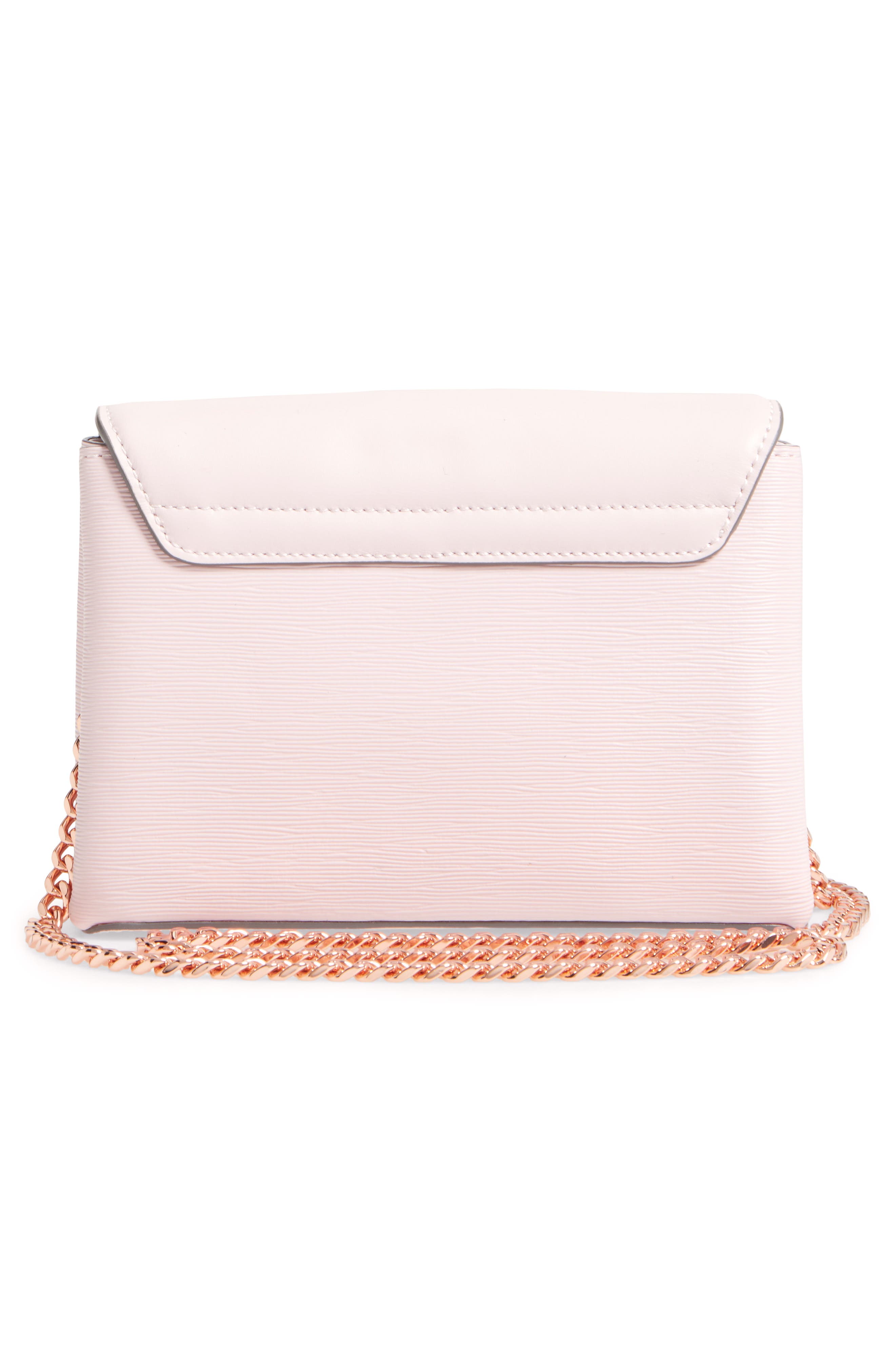 Leorr Bow Leather Crossbody Bag, Alternate, color, DUSKY PINK
