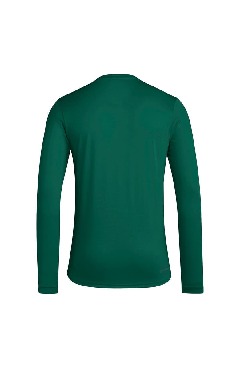adidas Men's adidas Green Miami Hurricanes Locker Practice Football Pre-Game Long Sleeve T-Shirt, Alternate, color, Green