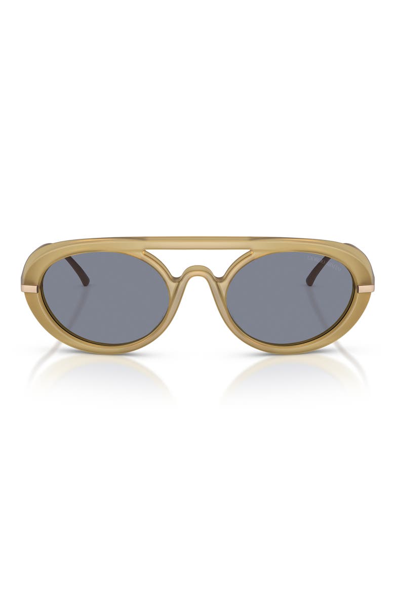 AR8256 52mm Oval Sunglasses, Main, color, TRANSPARENT SAND / BLUE