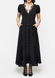Disturbia Taissa Lace Button Up Midaxi Dress