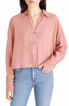 Madewell Lusterweave Hartfield Crop Shirt