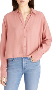 Madewell Lusterweave Hartfield Crop Shirt