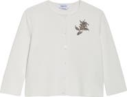 McQueen Banshee Embroidery Crop Cardigan