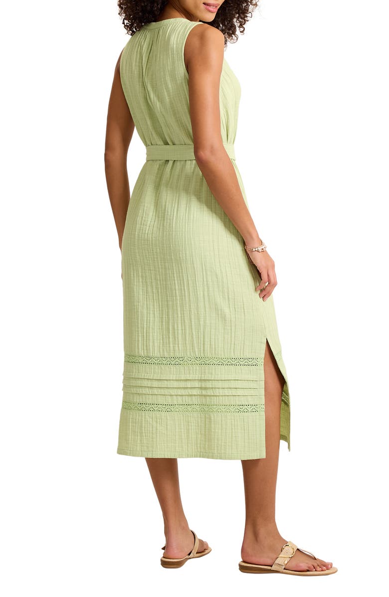 Tommy Bahama Sleeveless Cotton Gauze Midi Dress, Alternate, color, Light Rosemary