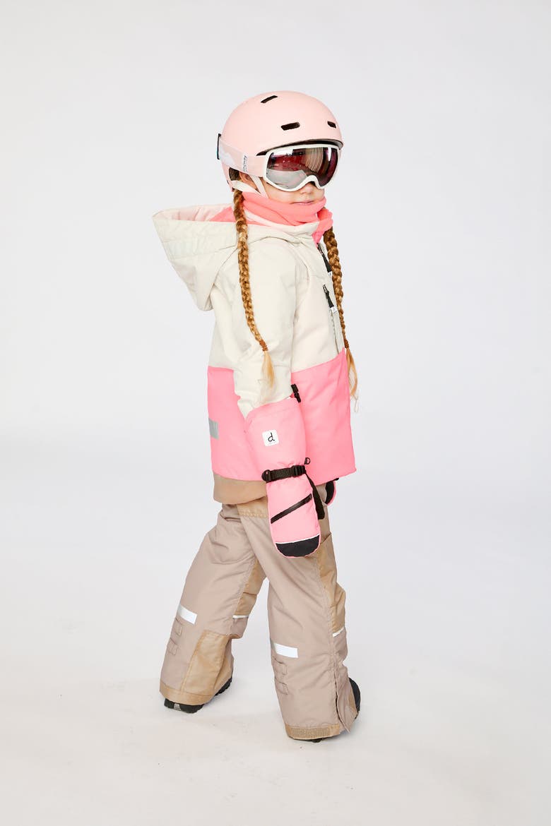 Teknik Sleeve Reinforced Jacket & Pants Two Piece Snowsuit, Alternate, color, Off-White and Pink
