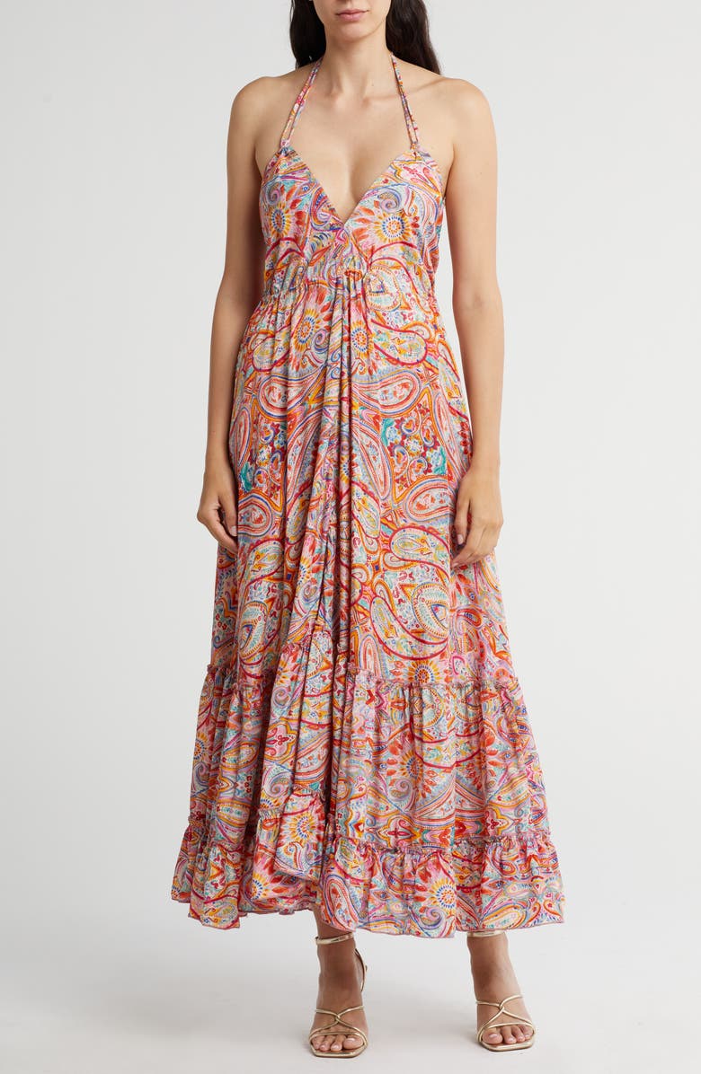 Raga Binita Tie Strap Maxi Dress, Main, color, 