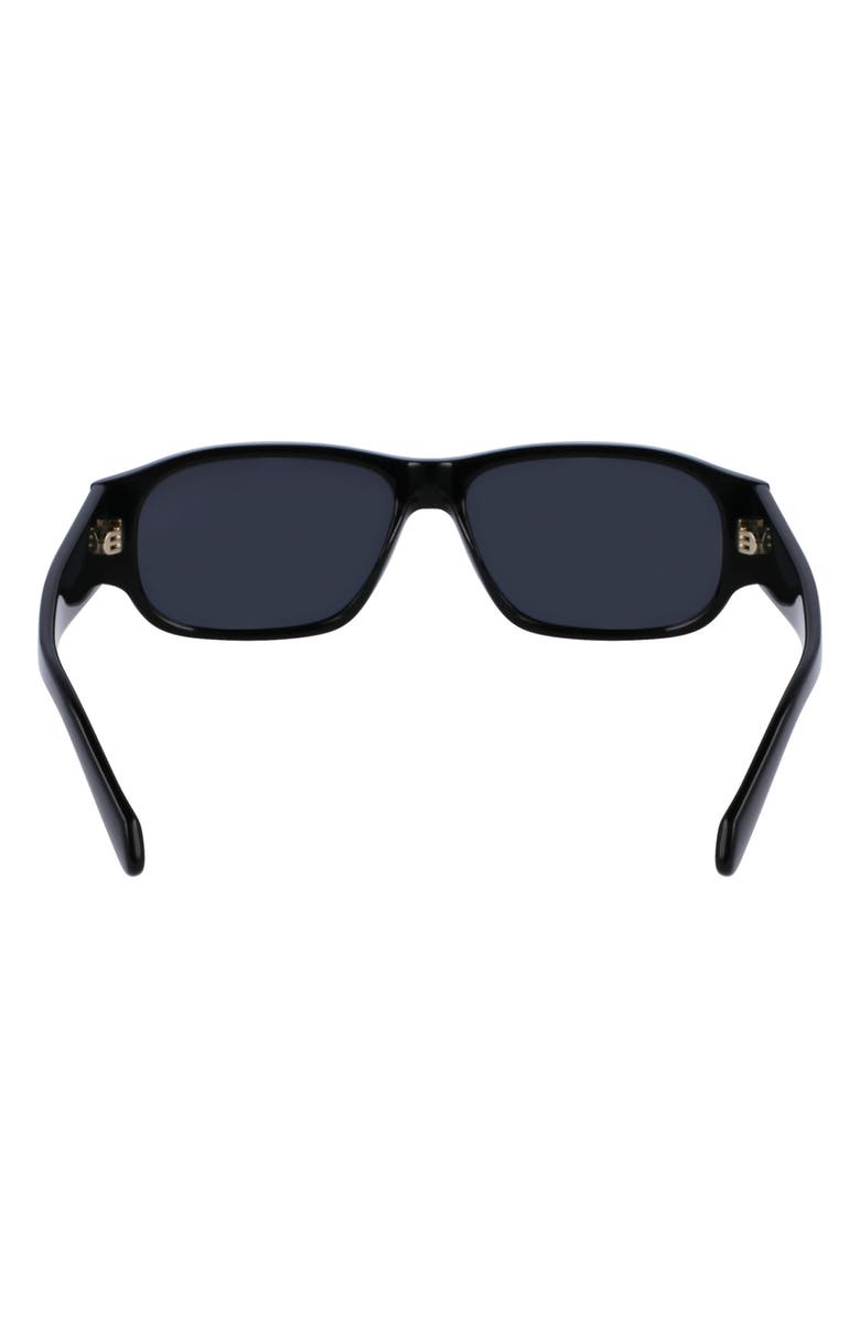 FERRAGAMO 57mm Rectangular Sunglasses, Alternate, color,