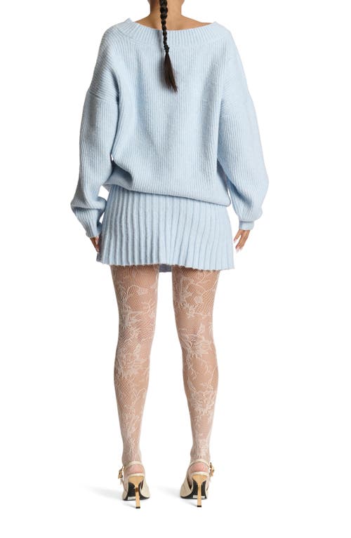 Naked Wardrobe Oversize Sweater In Chambray