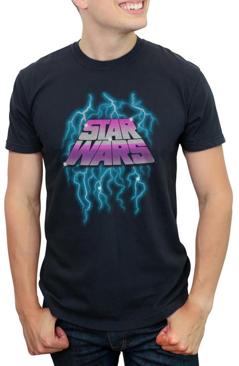 Men's Star Wars Lightning Logo  Graphic T-Shirt