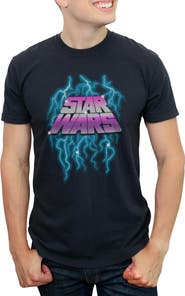 Star Wars Men's Star Wars Lightning Logo Graphic T-Shirt