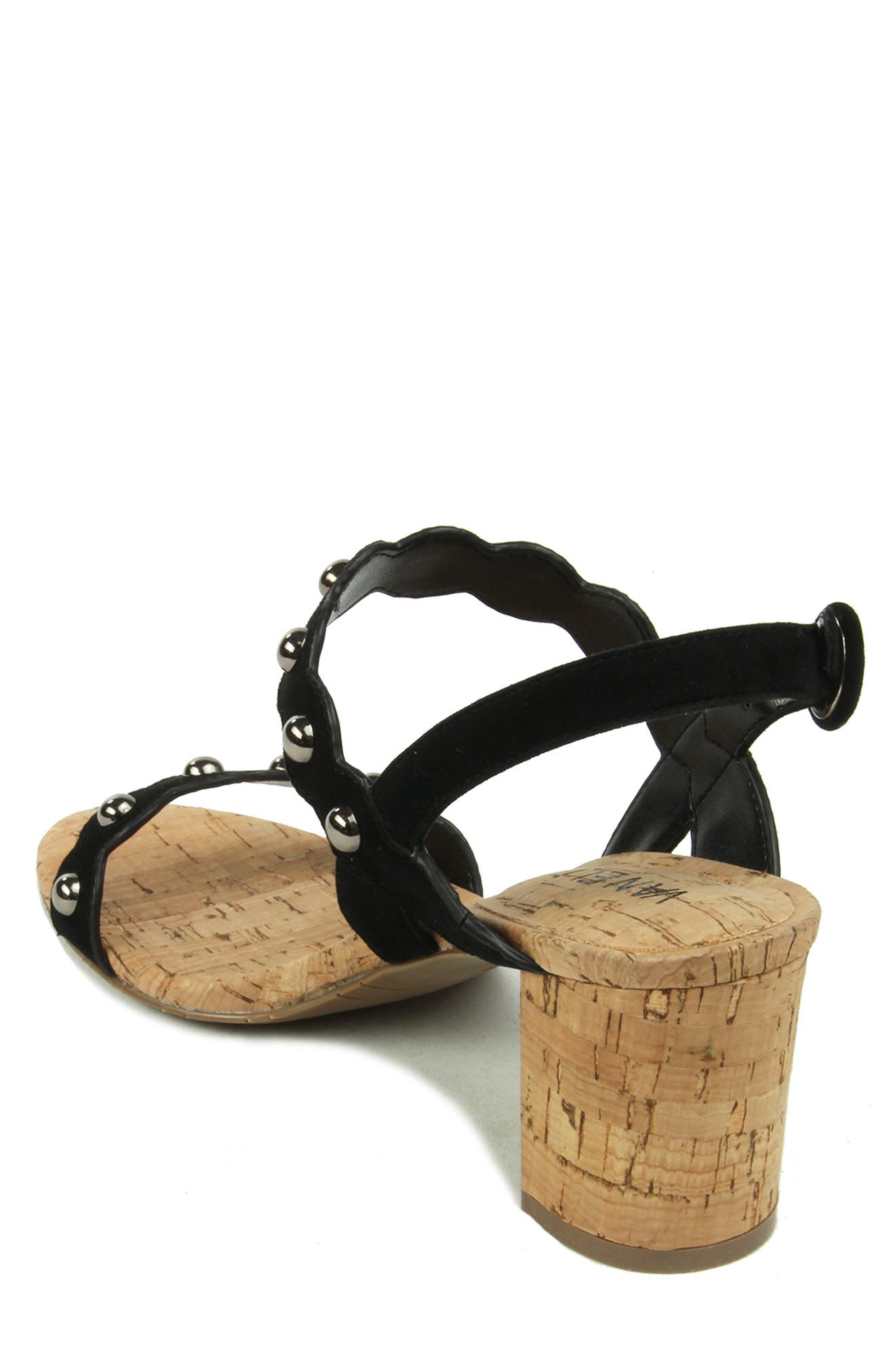 VANELi Mavis Studded Scalloped Sandal, Alternate, color, 