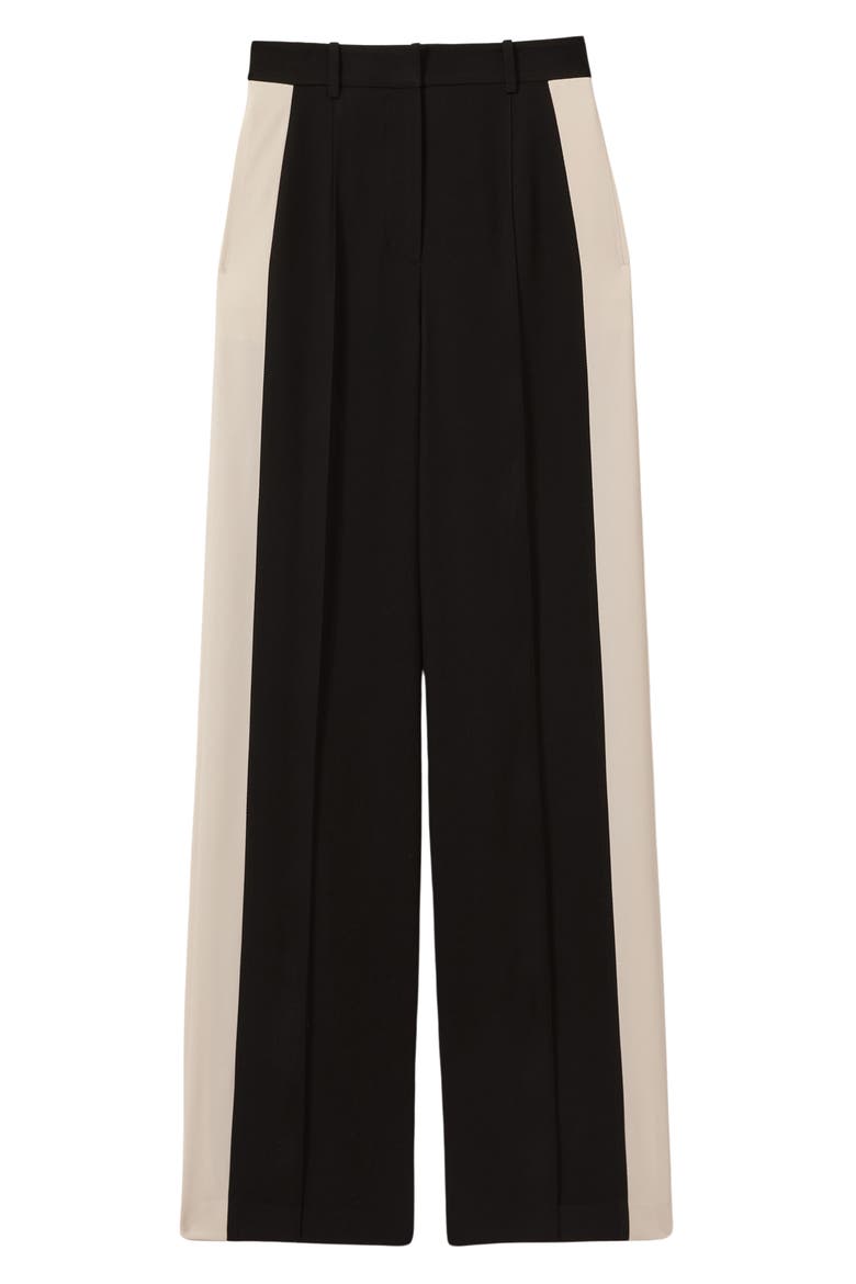 Pam Stripe Wide Leg Pants, Alternate, color, BLACK/ CREAM