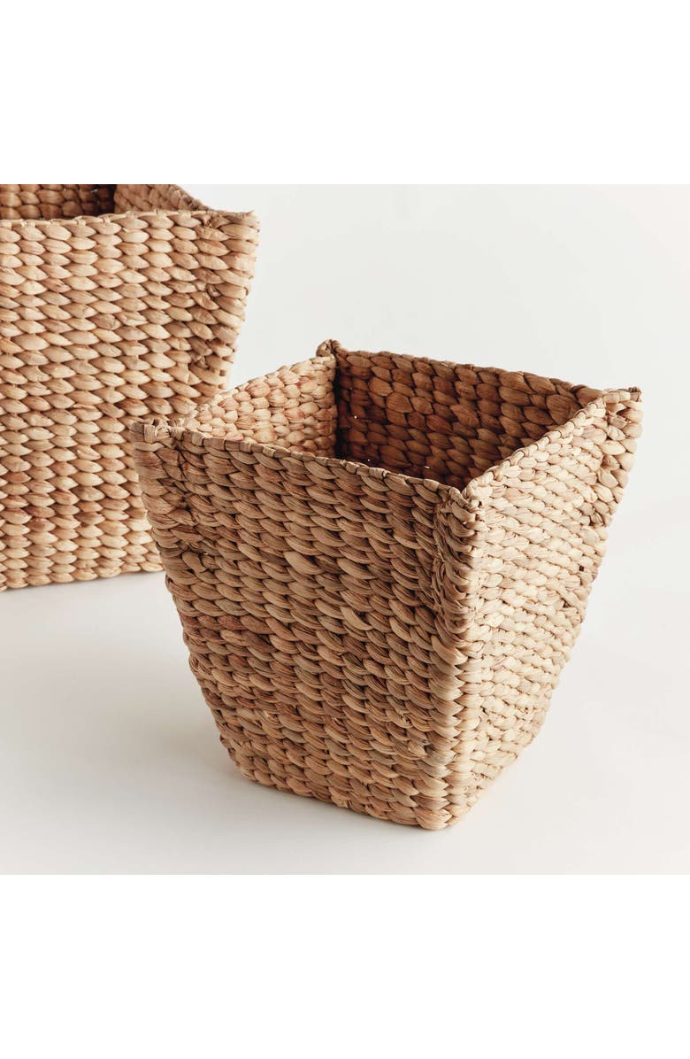 Napa Home & Garden Water Hyacinth Tapered Baskets Set Of 2, Alternate, color, Beige