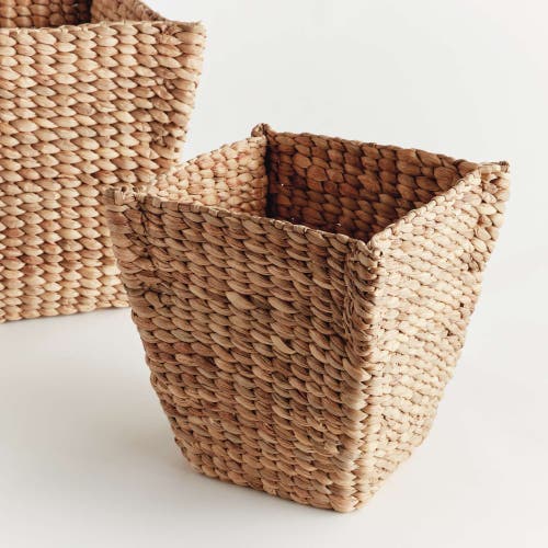 Napa Home & Garden Water Hyacinth Tapered Baskets Set Of 2 In Brown