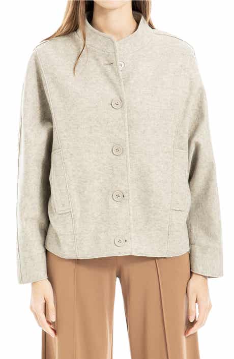 MAX STUDIO Brushed Knit Bomber Jacket