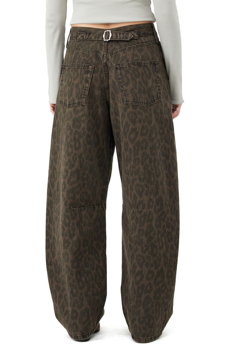 BDG Urban Outfitters Logan Leopard Print Wide Leg Jeans, Alternate, color, 