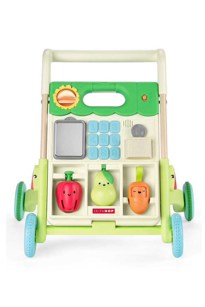 Farm Stand Walker & Toys Set, Main, color, GREEN MULTI