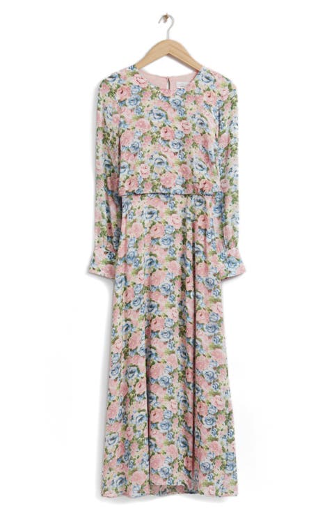 Floral Long Sleeve Maxi Dress