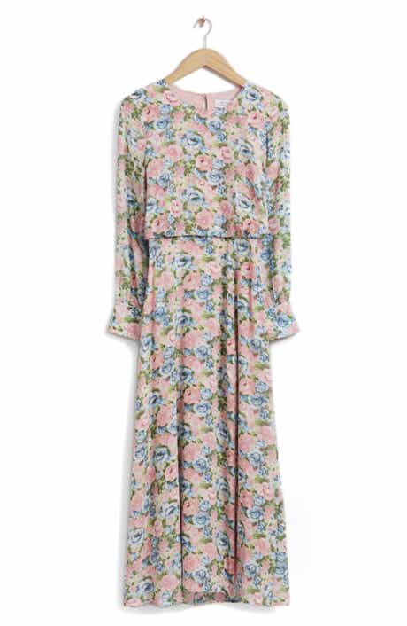 & Other Stories Floral Long Sleeve Maxi Dress