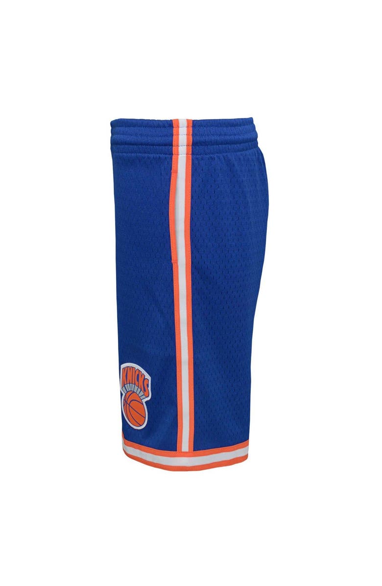 Mitchell & Ness Youth Mitchell & Ness Blue New York Knicks Hardwood Classics Swingman Shorts, Alternate, color, 
