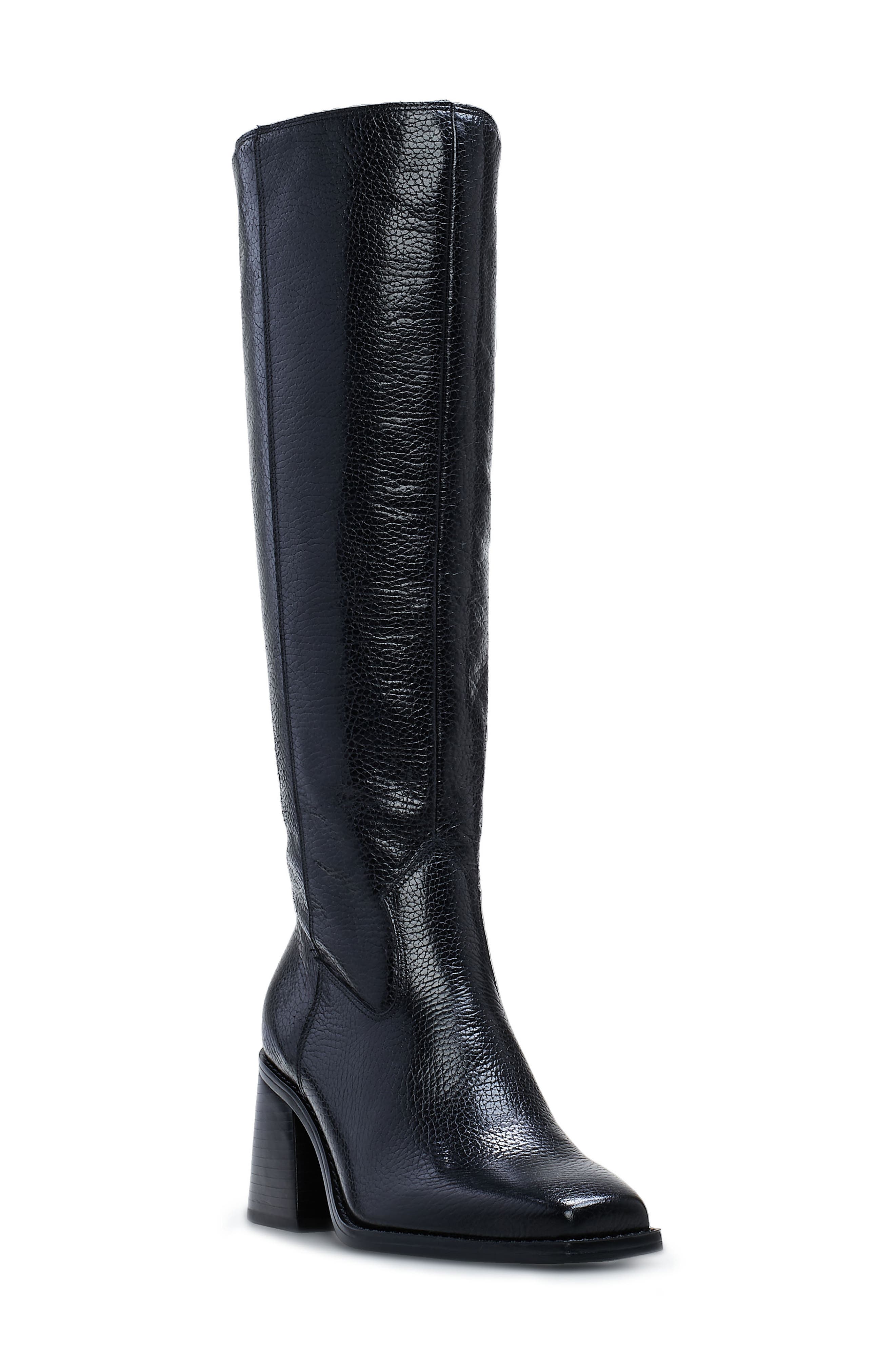 Vince Camuto Sangeti Knee High Boot, Main, color, Black Pebbled
