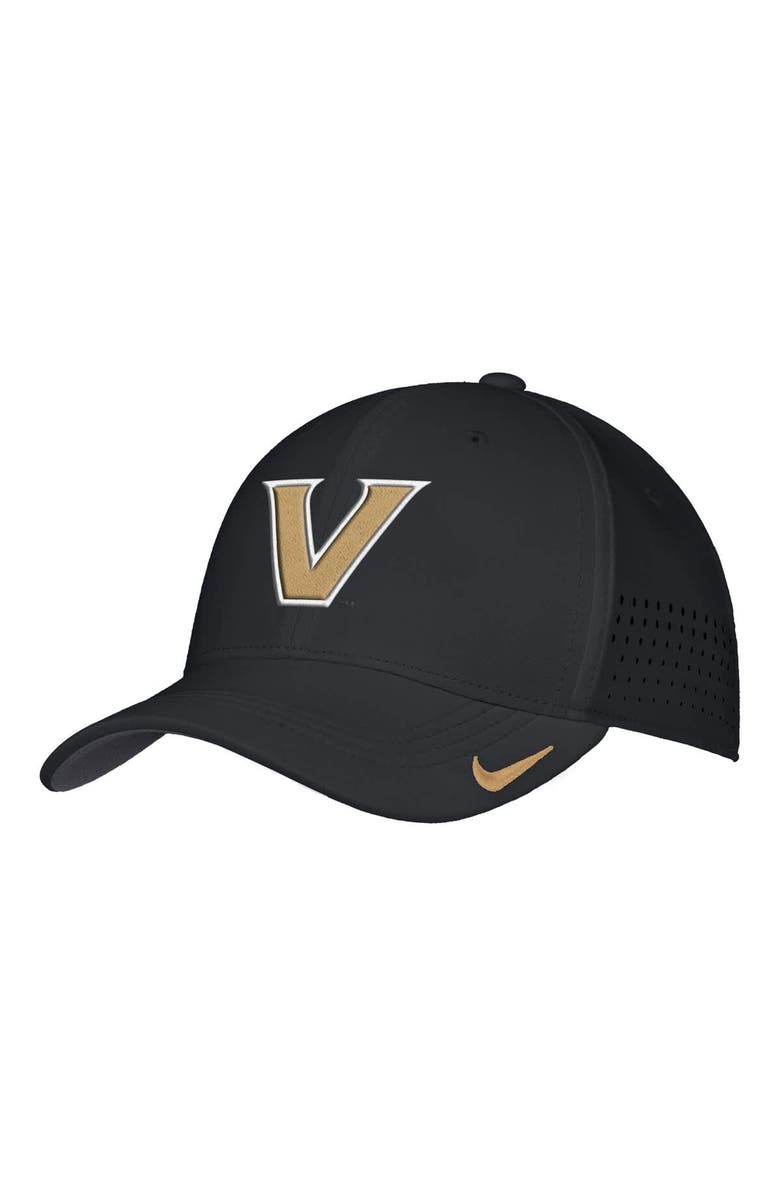 Nike Men's Nike Black Vanderbilt Commodores 2025 On-Field Performance Flex Hat, Alternate, color, 
