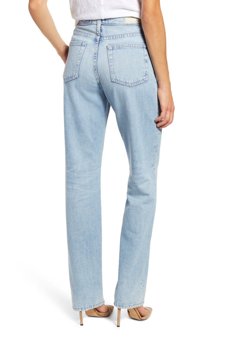 Alexxis High Waist Straight Leg Jeans, Alternate, color, 25 YEARS DIRECT