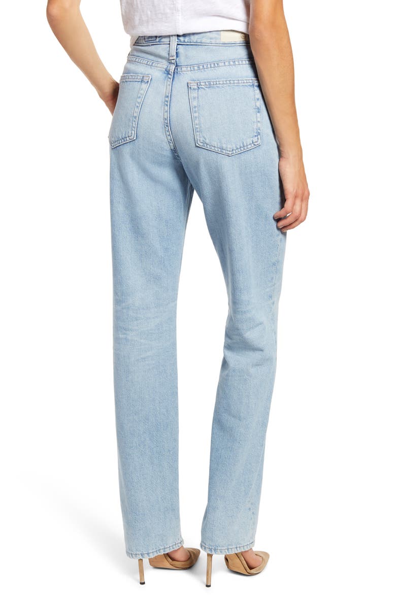 AG Alexxis High Waist Straight Leg Jeans, Alternate, color,