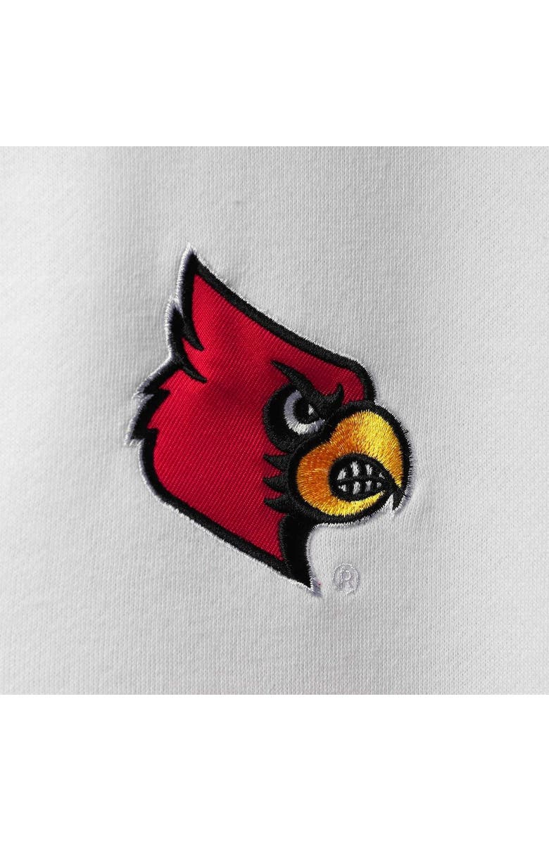 COLOSSEUM Men's Colosseum White Louisville Cardinals Tortugas Logo Quarter-Zip Jacket, Alternate, color, White