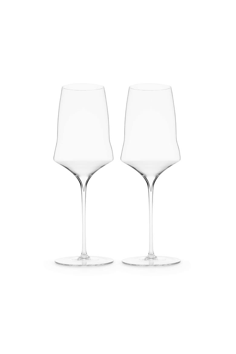 Josephine No. 1 White Wine Glass Set of 2, Main, color, CLEAR