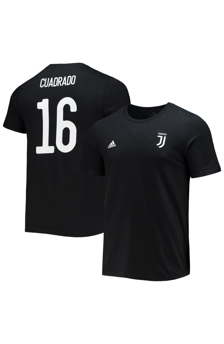 adidas Men's adidas Juan Cuadrado Black Juventus Amplifier Name & Number T-Shirt, Main, color,