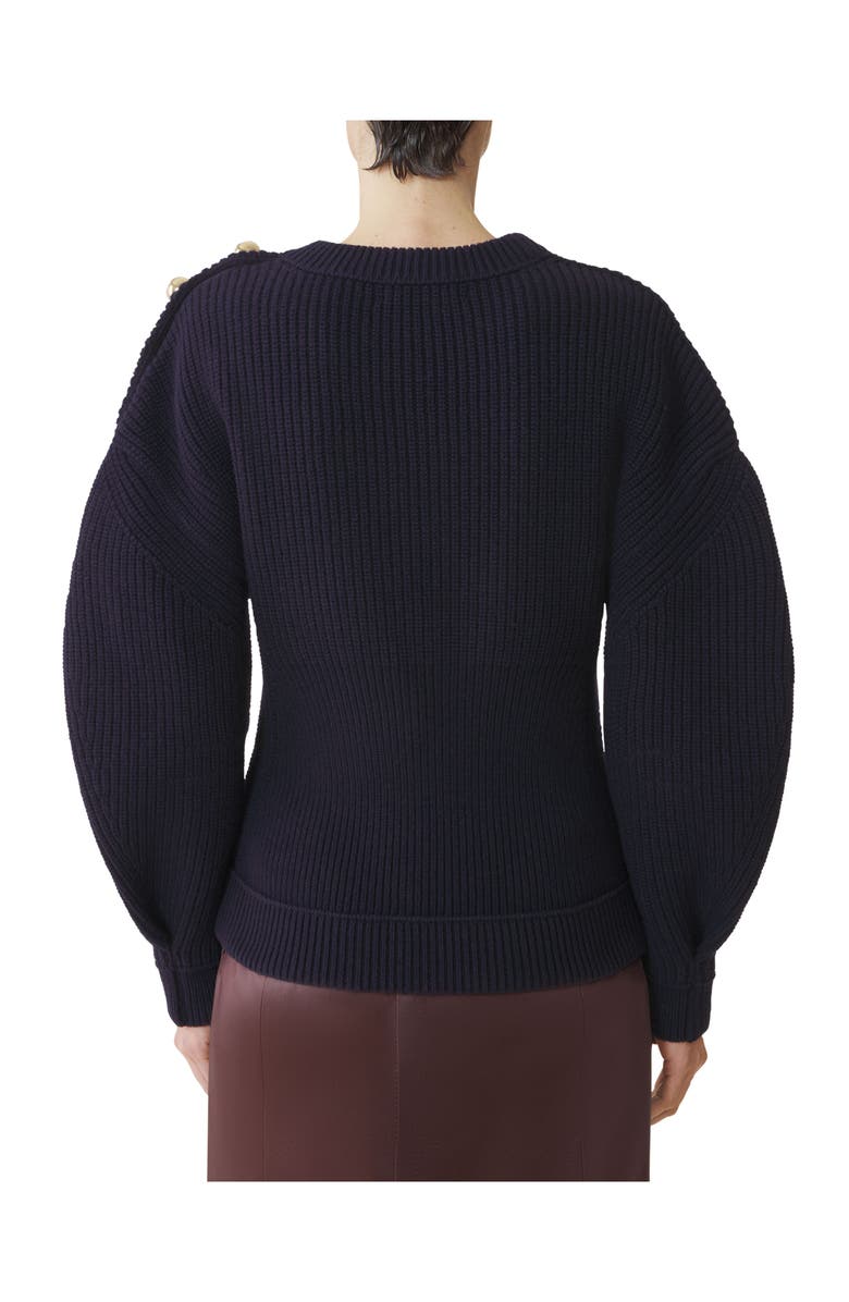 Lanvin Wool Ribbed Sweater, Alternate, color, Montana