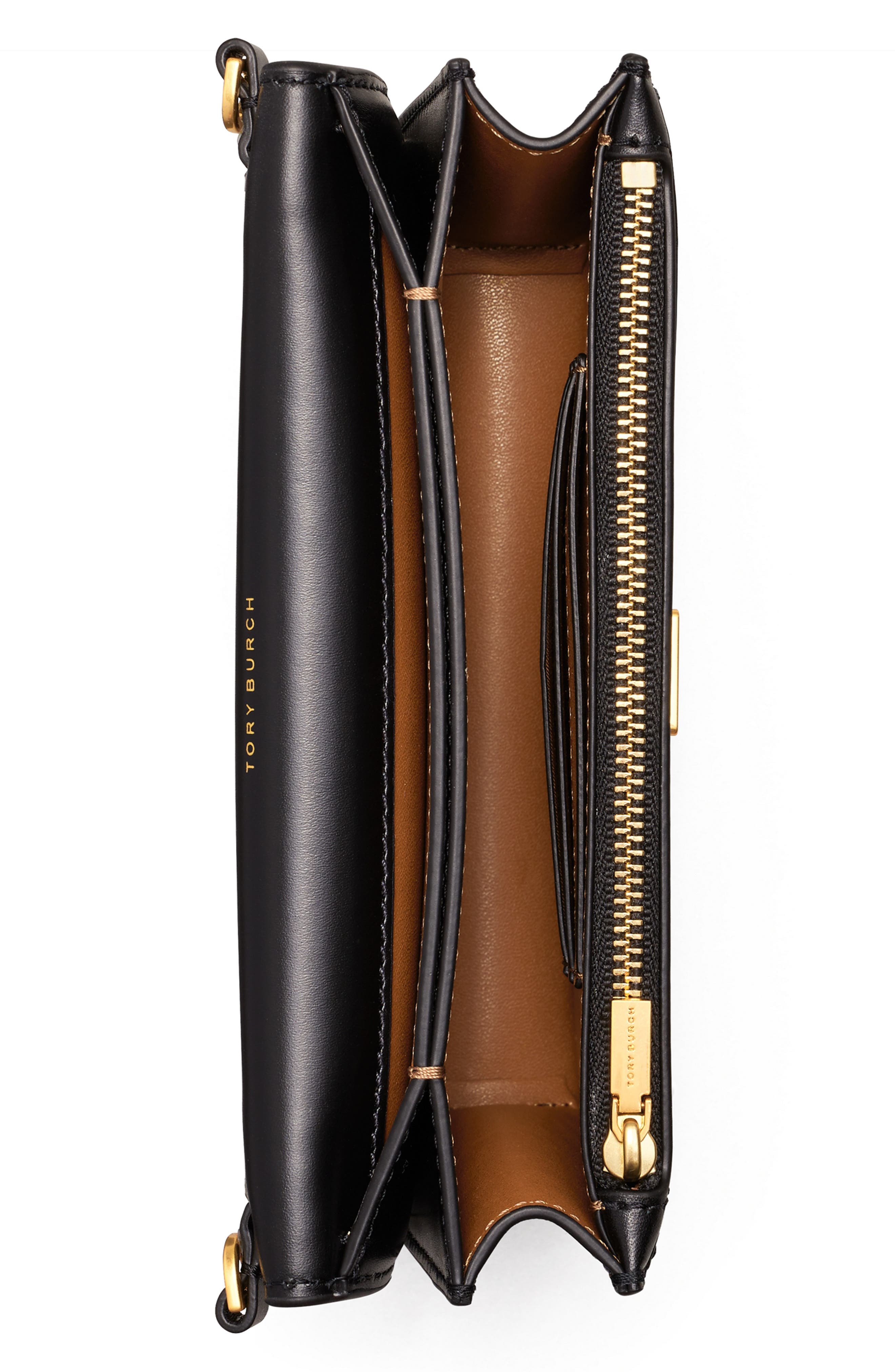 Tory Burch Eleanor Leather Phone Crossbody Bag, Alternate, color, 