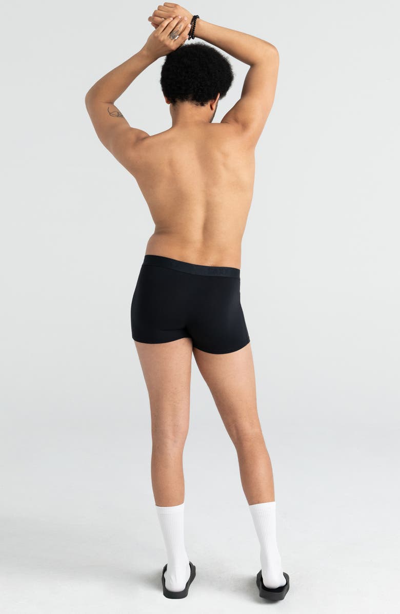 SAXX Slim Fit Vibe 2-Pack Soft Trunks, Alternate, color, Black/ Grey