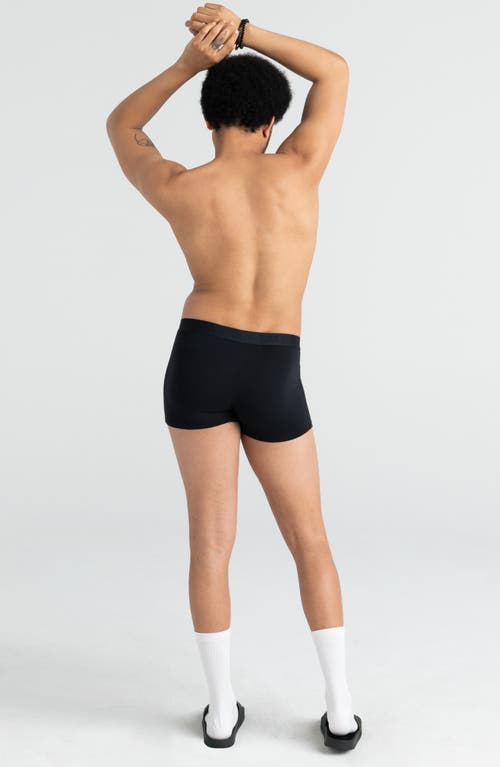 Saxx Ultra Super Soft Relaxed Fit Boxer Briefs In Black/grey