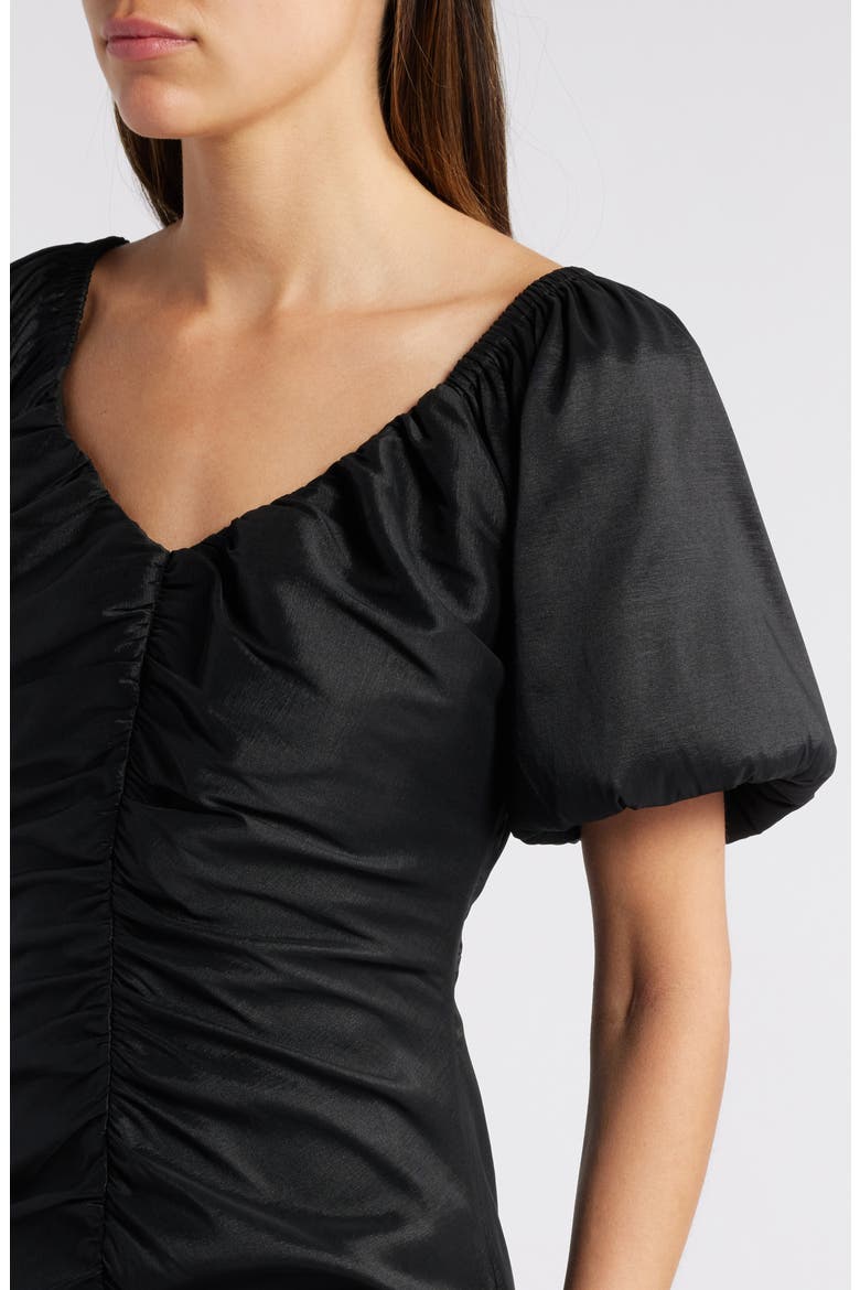Ruched Sheath Dress, Alternate, color, BLACK